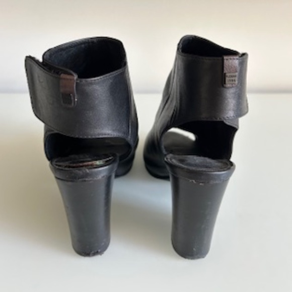 RUDSAK Black Leather Peep-Toe Sling Back Sandal - size 38 - Picture 4 of 4